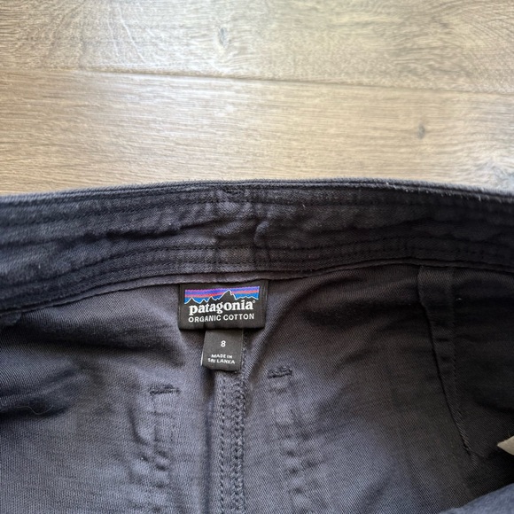 Patagonia Organic Cotton Navy Blue Hiking Wide Leg Casual Pants size 8 Women - Picture 4 of 16